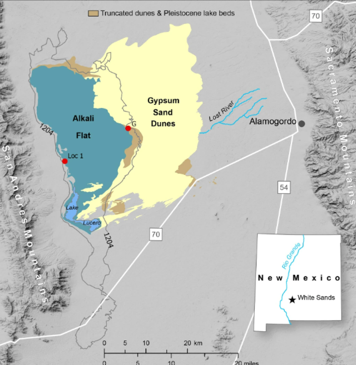 White Sands NM Paleolake geochronology
